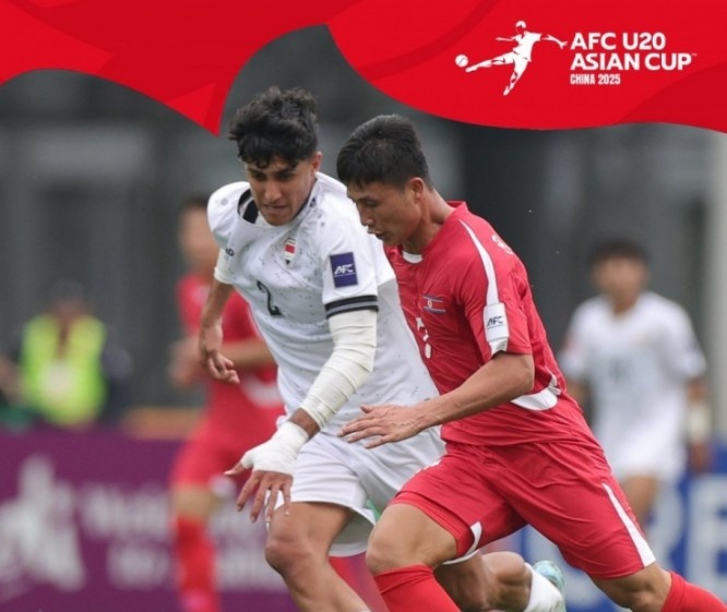  U20亞洲杯-上屆亞軍伊拉克1-1戰(zhàn)平朝鮮，后者控球率僅34%