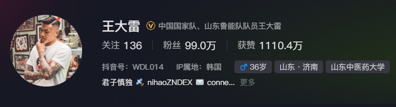  事出突然？泰山賽前幾小時亞冠退賽，王大雷社媒IP還顯示在韓國